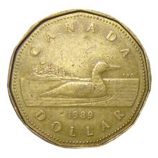 Монета 1 доллар 1989 года Канада (аверс)