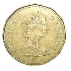 Монета 1 доллар 1989 года Канада (реверс)