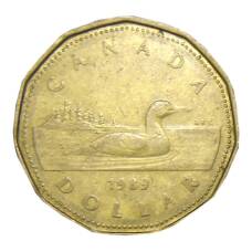 Монета 1 доллар 1989 года Канада (аверс)