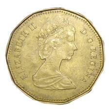 Монета 1 доллар 1989 года Канада (реверс)