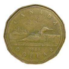 Монета 1 доллар 1989 года Канада (аверс)