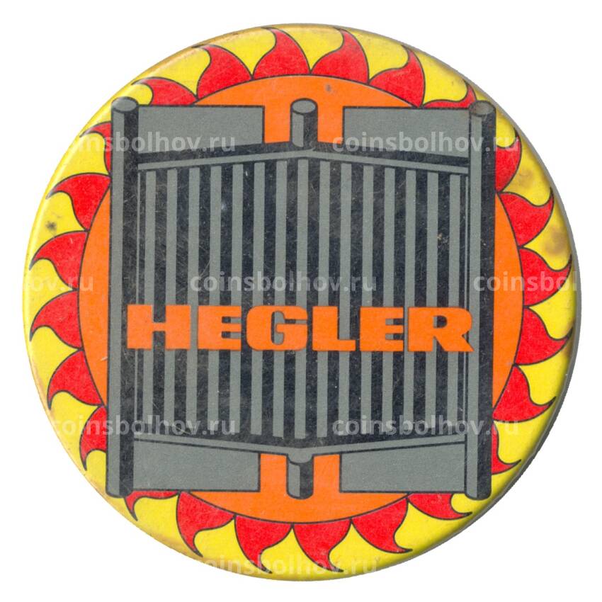 Значок рекламный «HEGLER» Германия