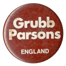 Значок  рекламный Grubb Parsons Великобритания