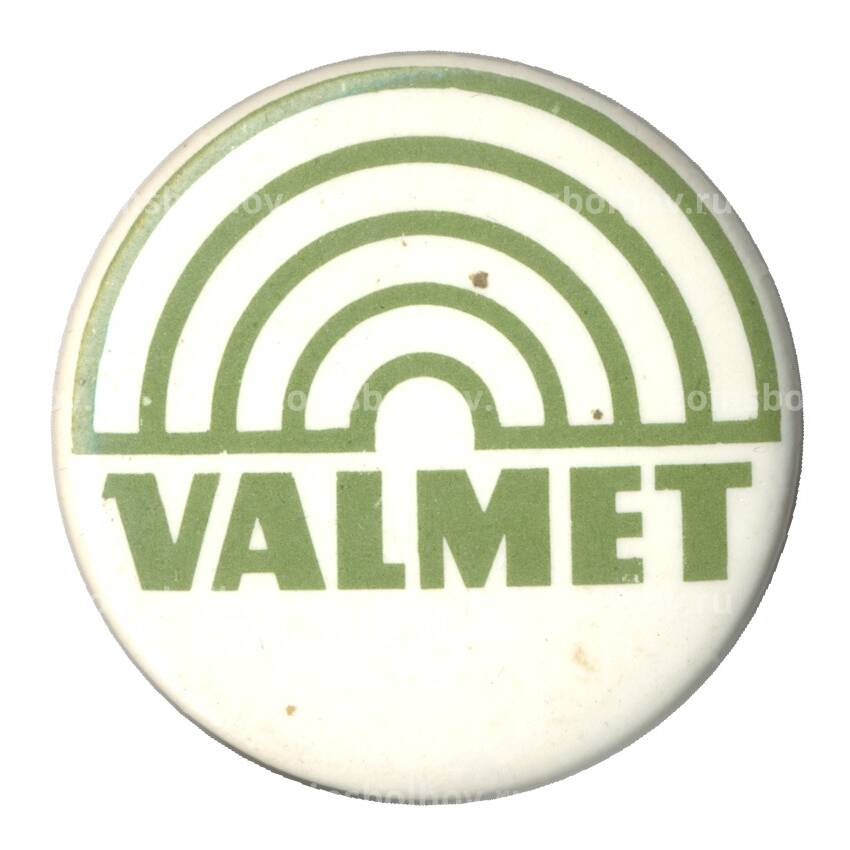 Значок рекламный Valmet