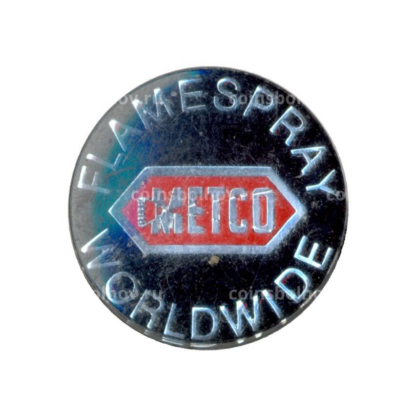Значок рекламный Metco