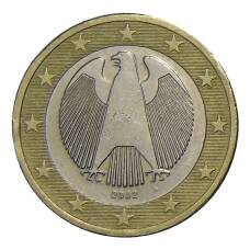 Монета 1 евро 2002 года А Германия (аверс)