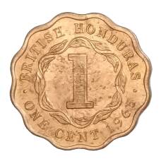 Монета 1 цент 1965 года Британский Гондурас (Белиз) (аверс)