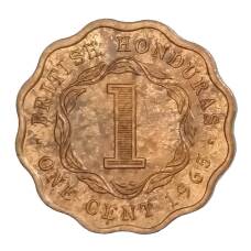 Монета 1 цент 1965 года Британский Гондурас (Белиз) (аверс)