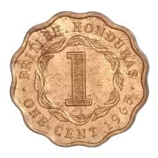 Монета 1 цент 1965 года Британский Гондурас (Белиз) (аверс)