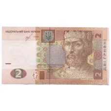 Банкнота 2 гривны 2018 года Украина (аверс)