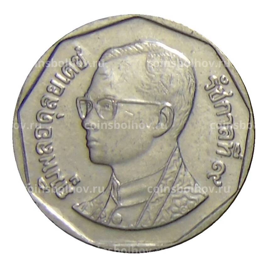 Монета 5 бат 2008 года Таиланд