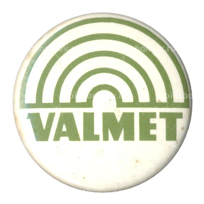 Значок рекламный Valmet