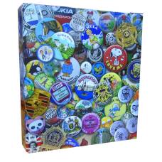 Альбом с кольцевым механизмом для значков формата «Оптима»