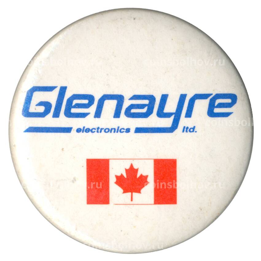 Значок рекламный Glenayre Electronics