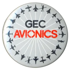 Значок рекламный GEC Avionics (аверс)