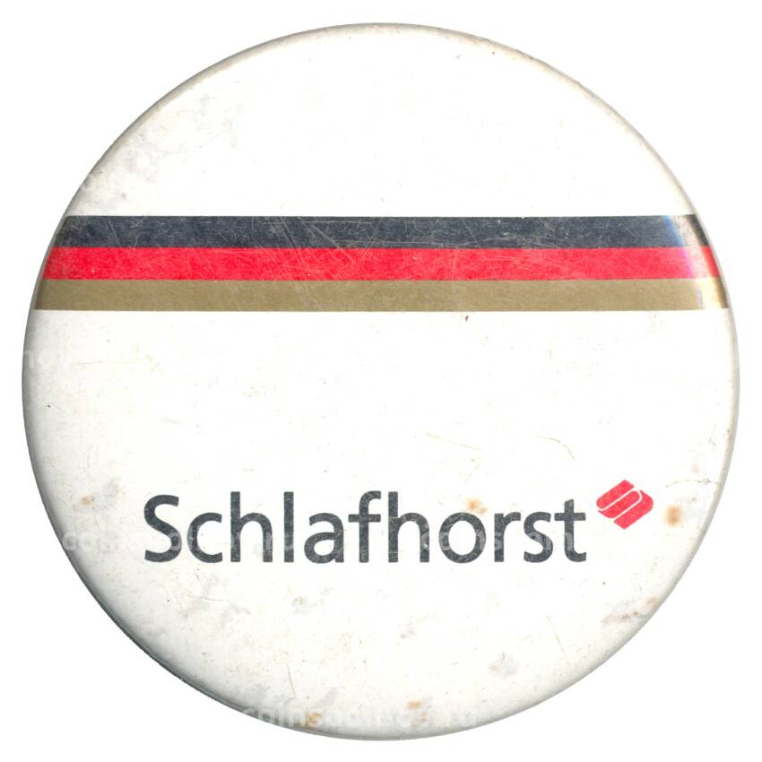 Значок рекламный Schlafhorst (Германия)