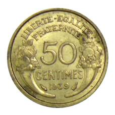 Монета 50 сантимов 1939 года Франция (аверс)
