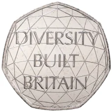 Монета 50 пенсов 2020 года Великобритания — Британское многообразие (аверс)