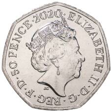 Монета 50 пенсов 2020 года Великобритания — Британское многообразие (реверс)