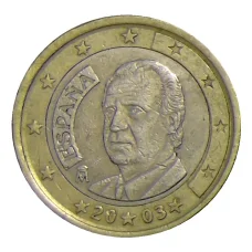 Монета 1 евро 2003 года Испания (аверс)