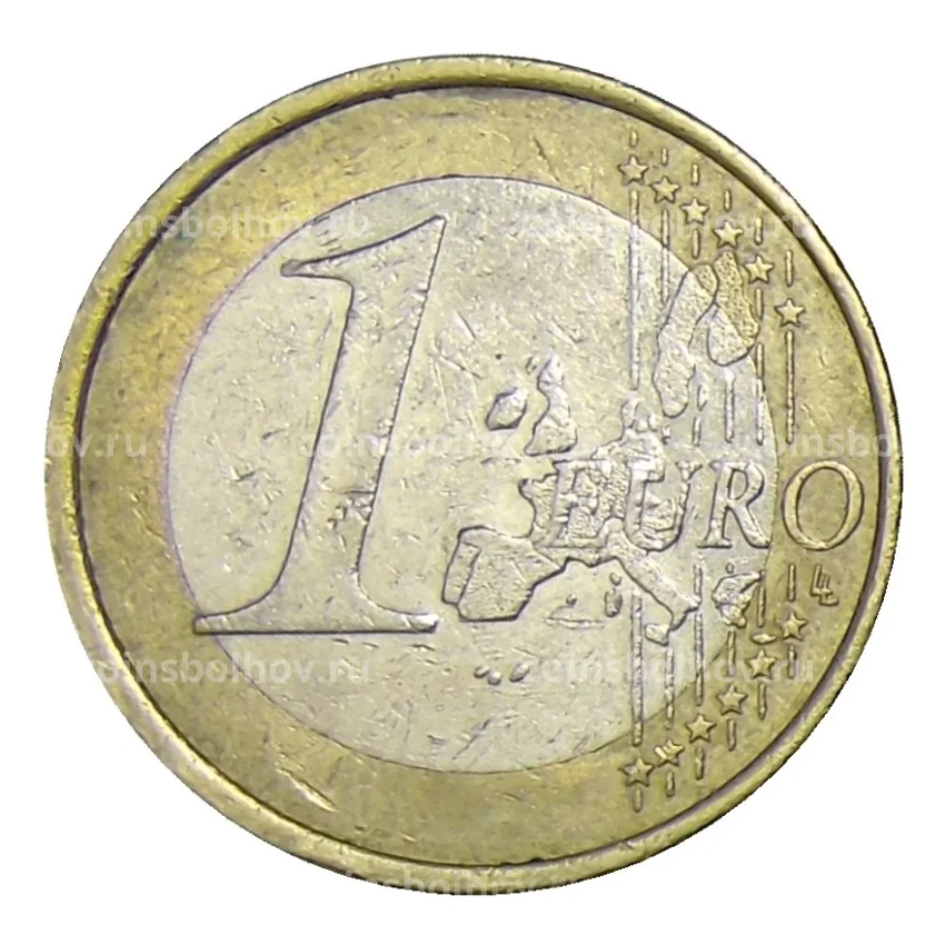 Монета 1 евро 2002 года J Германия (вид 2)