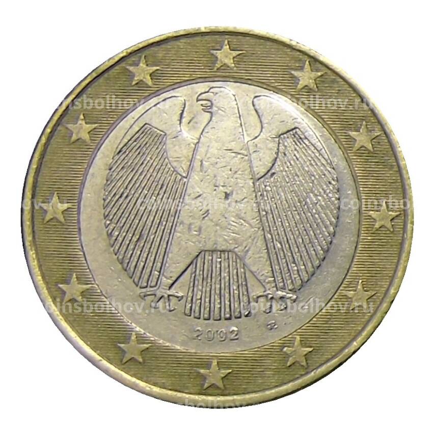 Монета 1 евро 2002 года Германия