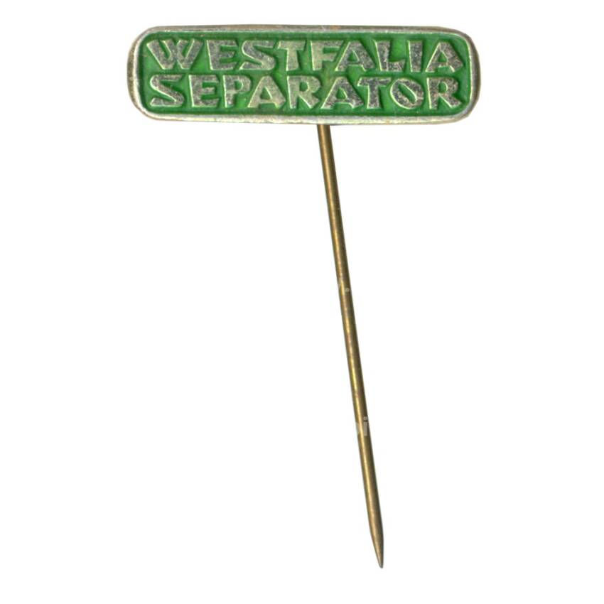 Значок рекламный Westfalia Separator (Германия)