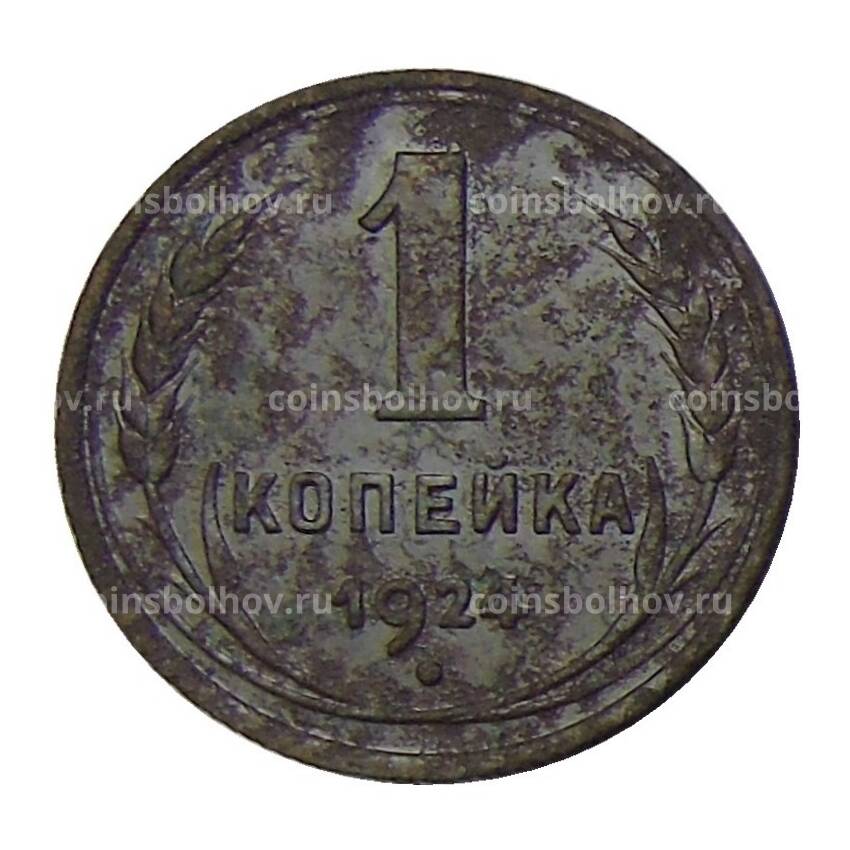 Монета 1 копейка 1924 года
