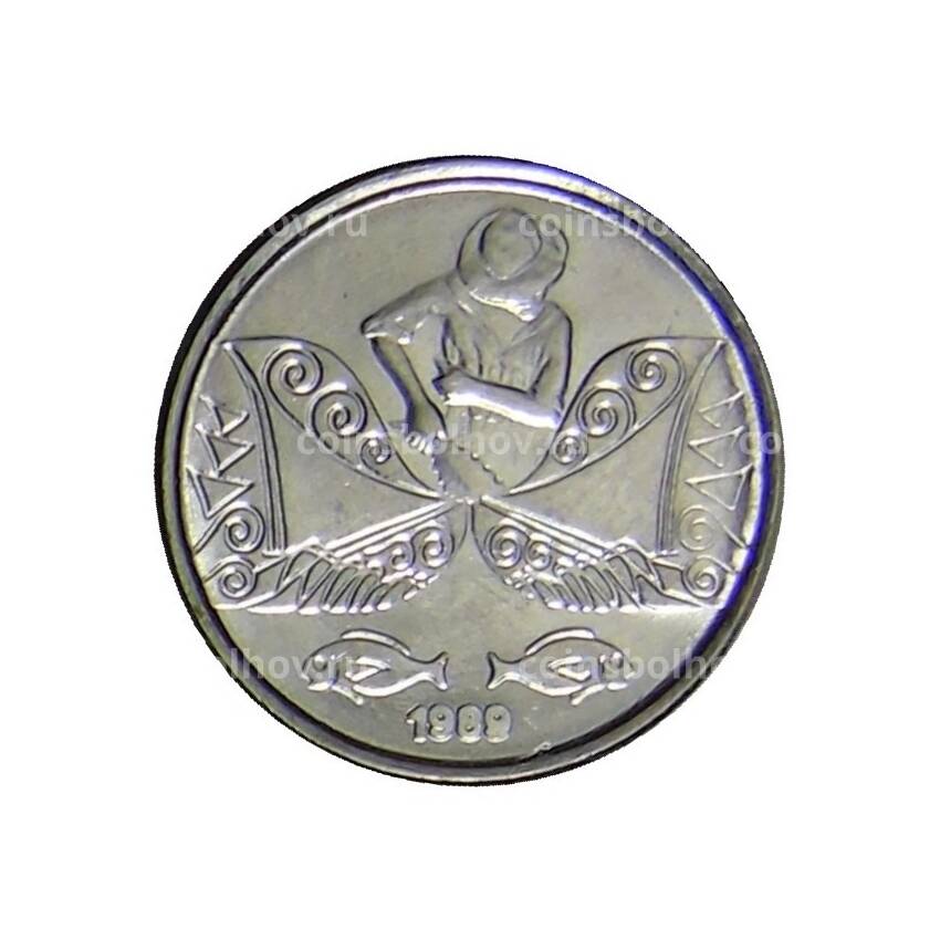 Монета 5 сентаво 1989 года Бразилия