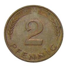Монета 2 пфеннига 1991 года A Германия (реверс)