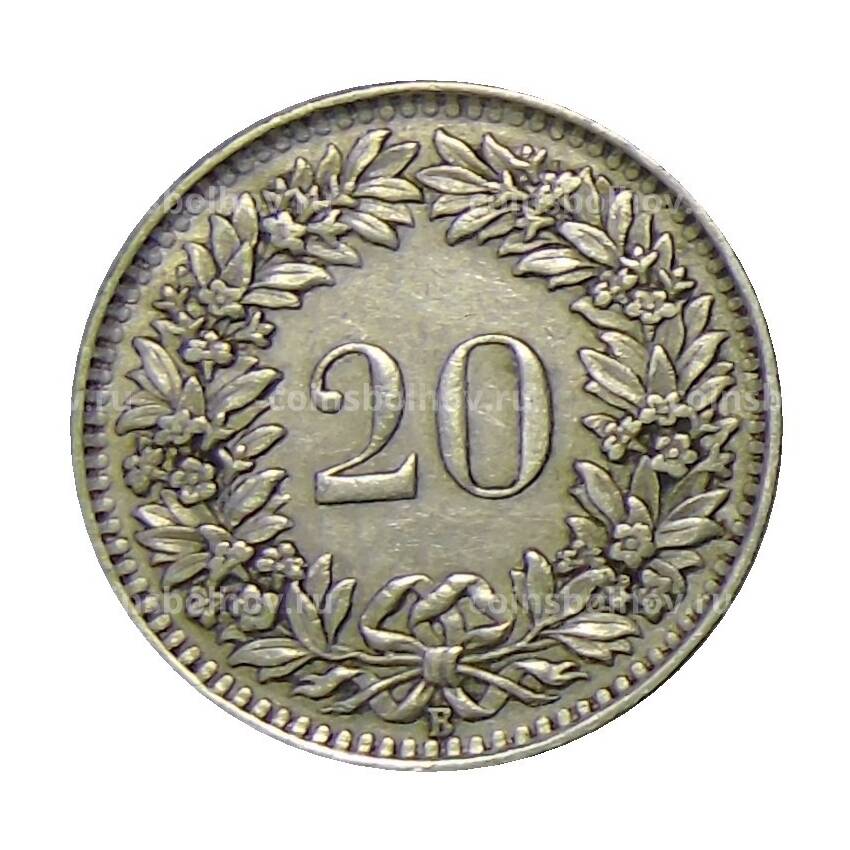 Монета 20 раппенов 1939 года Швейцария (вид 2)