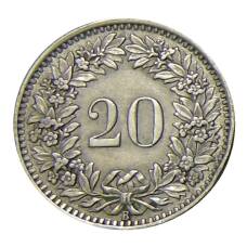 Монета 20 раппенов 1943 года Швейцария (реверс)