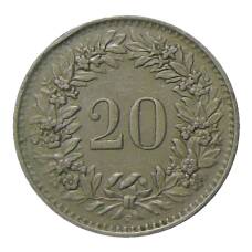 Монета 20 раппенов 1944 года Швейцария (реверс)