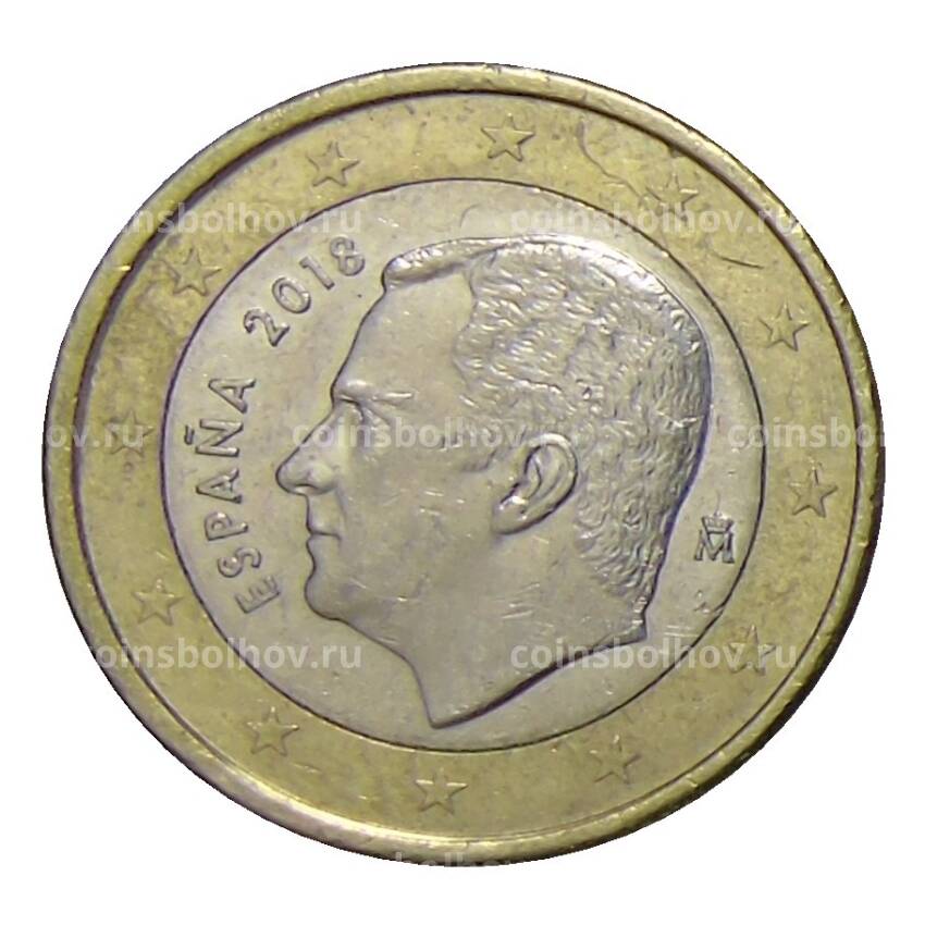 Монета 1 евро 2018 года Испания