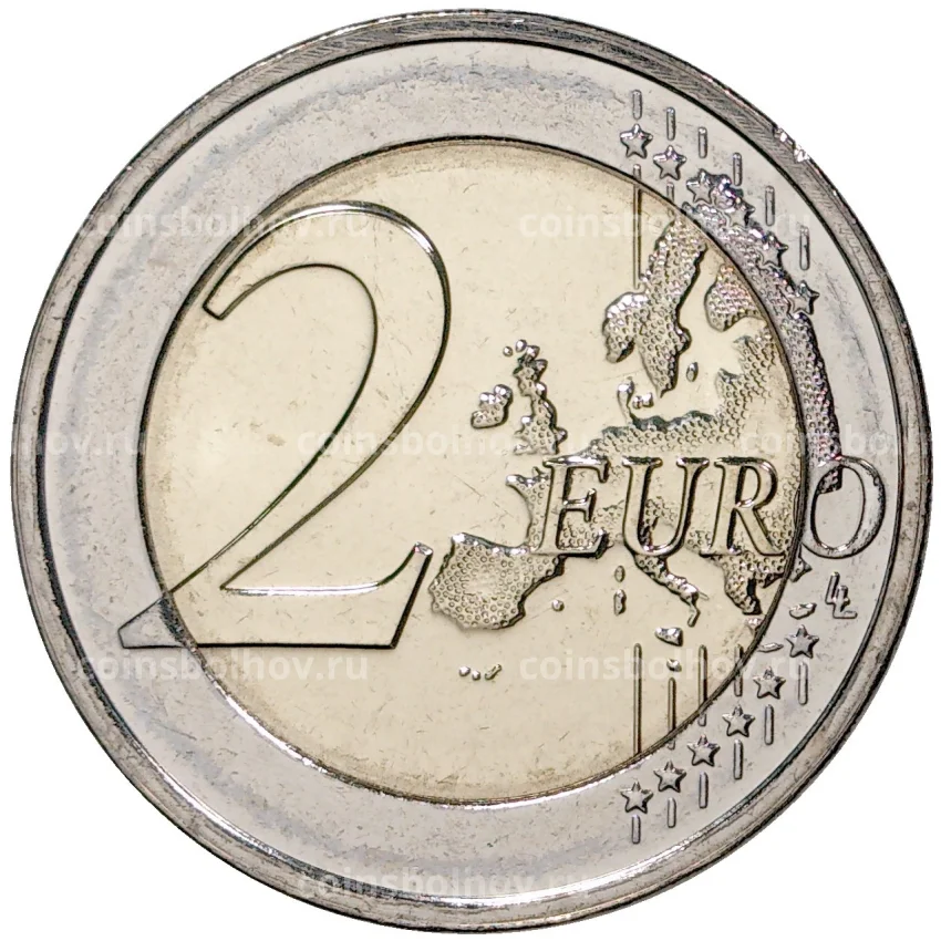 Монета 2 евро 2020 года Люксембург — 200 лет со дня рождения принца Генриха Оранско-Нассауского (вид 2)