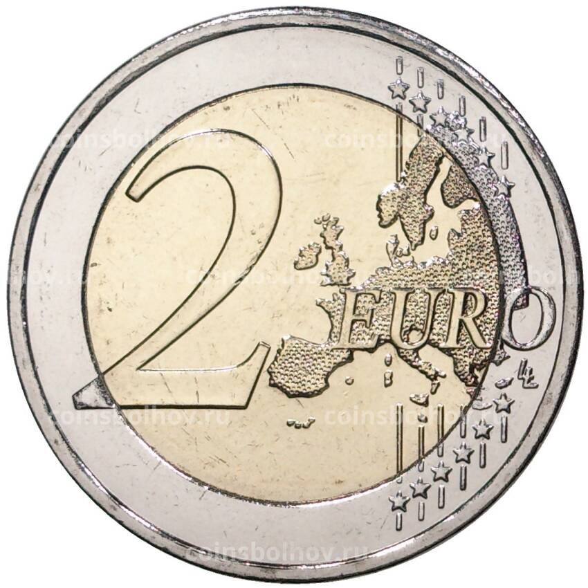 Монета 2 евро 2020 года Кипр — 30 лет Кипрскому институту неврологии и генетики (вид 2)