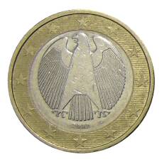 Монета 1 евро 2002 года G Германия (аверс)