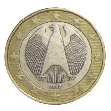 Монета 1 евро 2002 года D Германия (аверс)