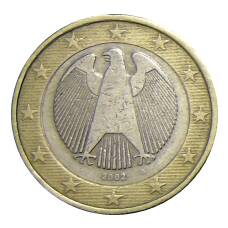 Монета 1 евро 2002 года G Германия (аверс)