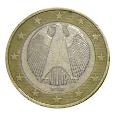 Монета 1 евро 2002 года G Германия (аверс)