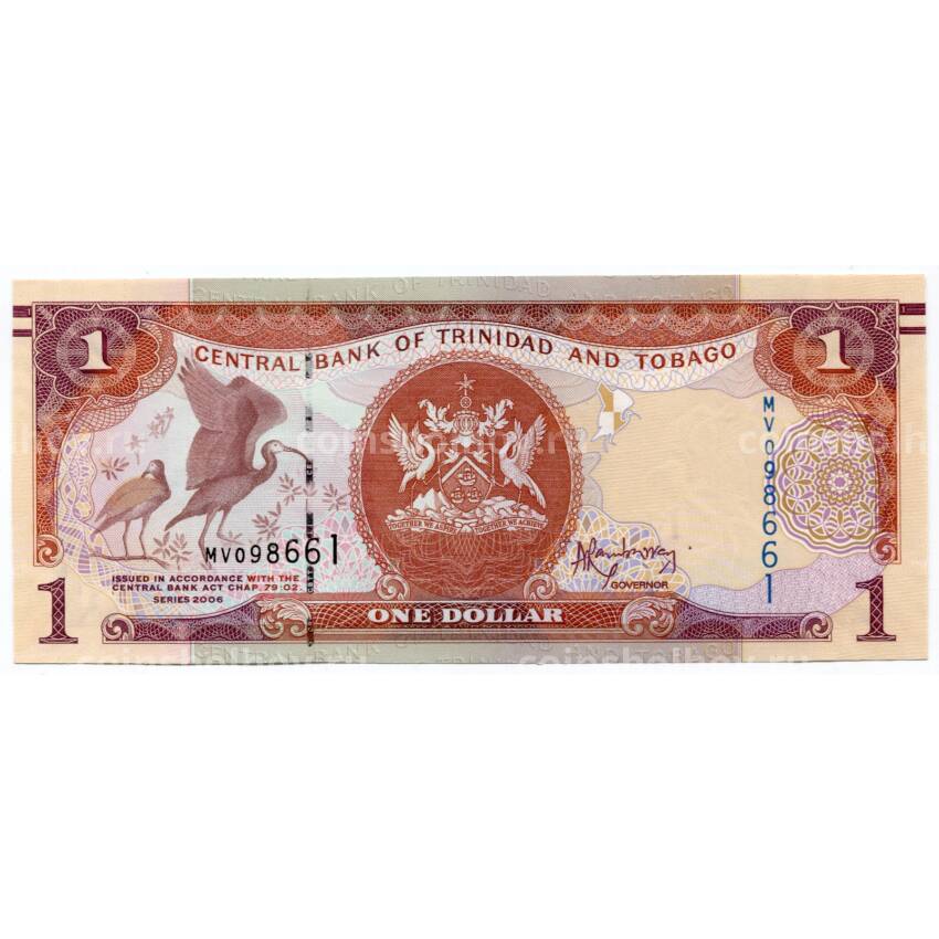 Банкнота 1 доллар 2006 года Тринидад и Тобаго