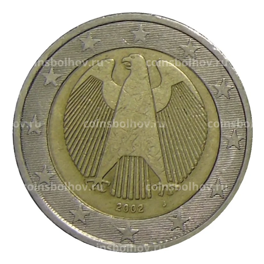 Монета 2 евро 2002 года J Германия