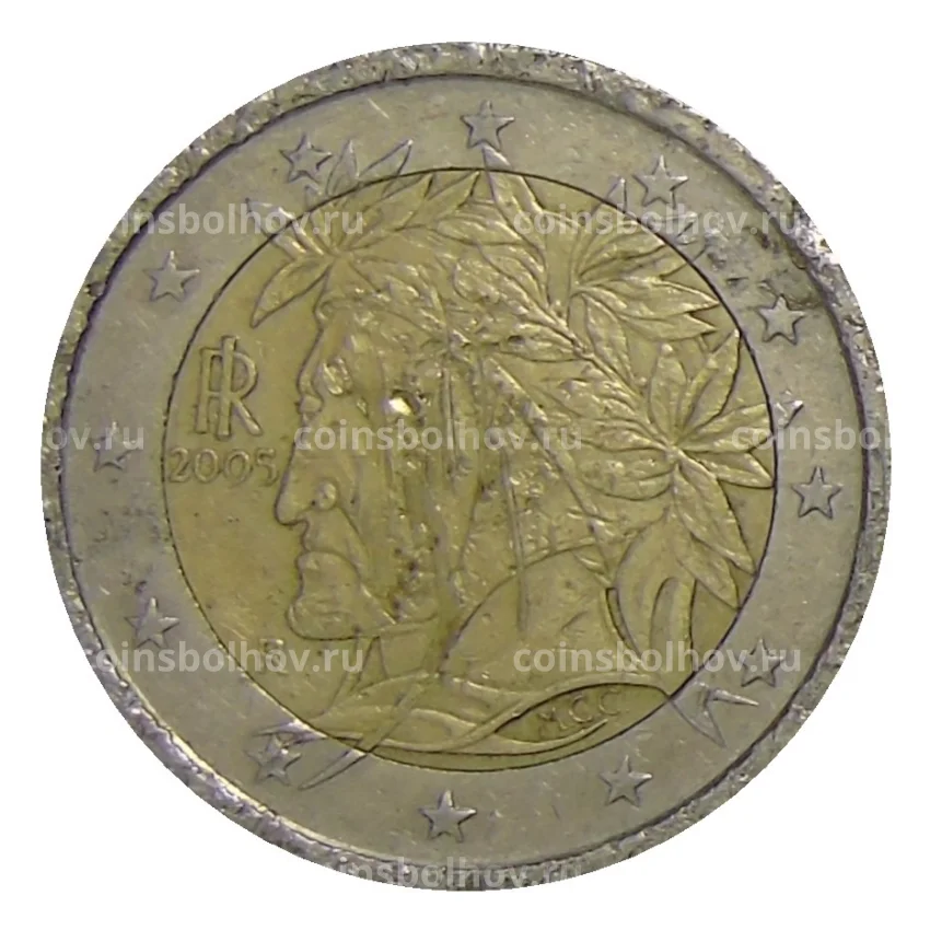 Монета 2 евро 2005 года Италия