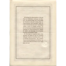 Банкнота Облигация 4,5% 5000 марок 1940 года Германия (вид 2)