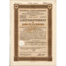 Банкнота Облигация 4,5% 5000 марок 1940 года Германия