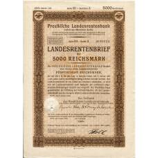Банкнота Облигация 4,5% 5000 марок 1940 года Германия