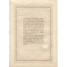 Банкнота Облигация 4,5% 5000 марок 1940 года Германия (вид 2)