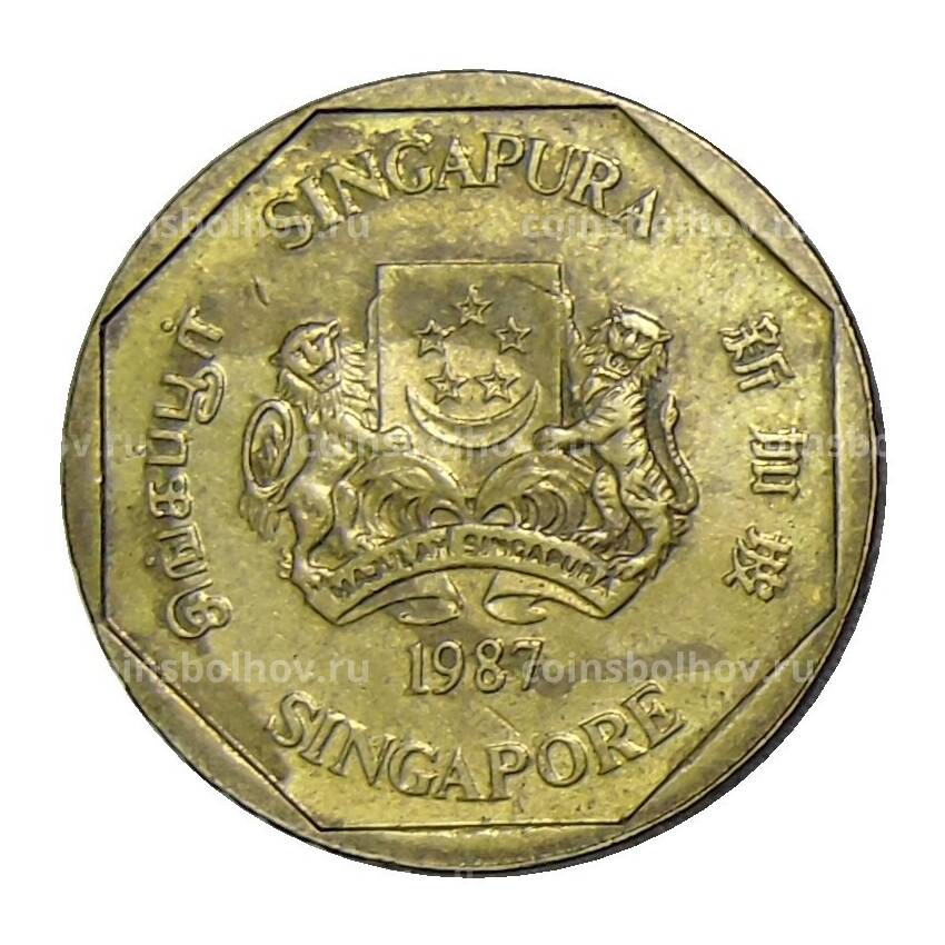 Монета 1 доллар 1987 года Сингапур (вид 2)