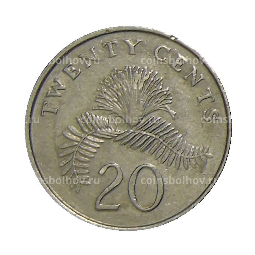 Монета 20 центов 1990 года Сингапур (вид 2)
