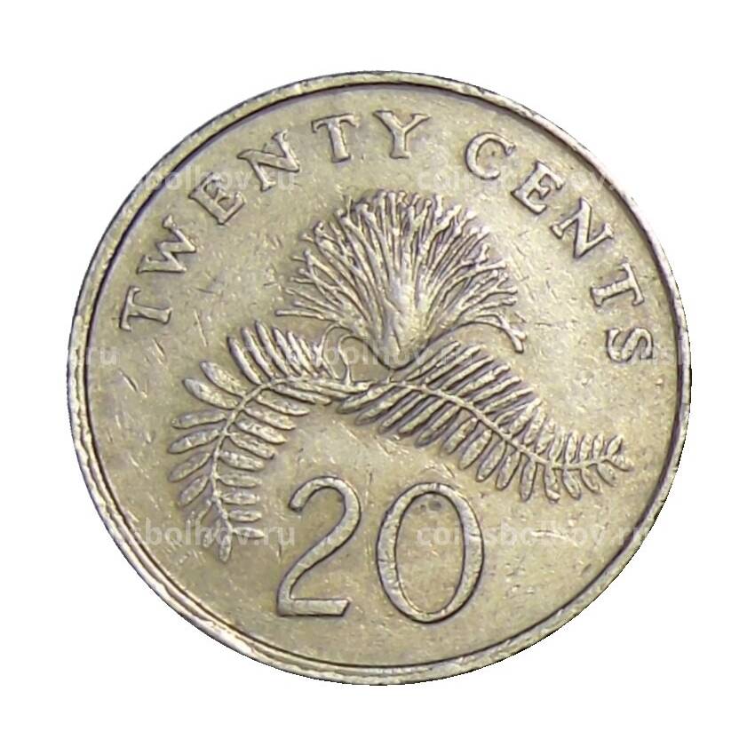Монета 20 центов 1991 года Сингапур (вид 2)